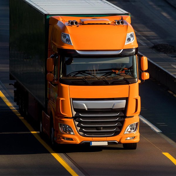 Movers truck orange